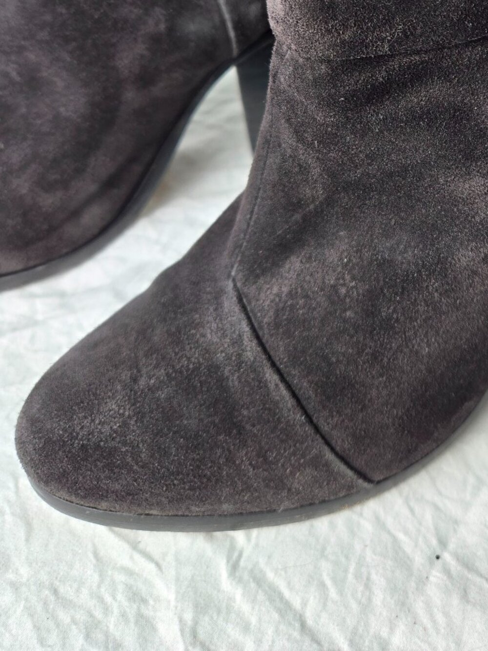 Rag & Bone Newbury Suede Ankle Boots Asphalt Made in Italy EU 37 (~US 6.5-7) - Picture 5 of 12